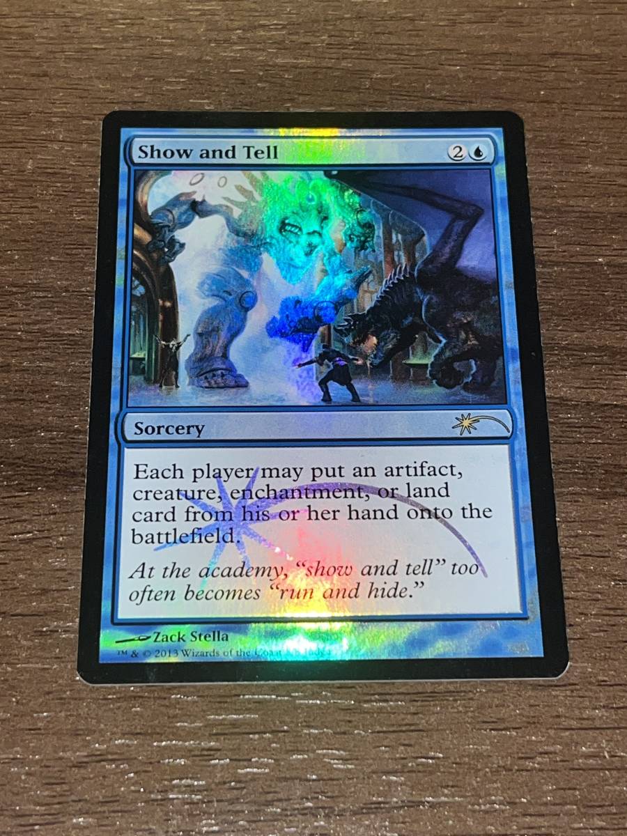 送料無料 MTG 実物提示教育 Show and Tell ジャッジ プロモ Foil MTG