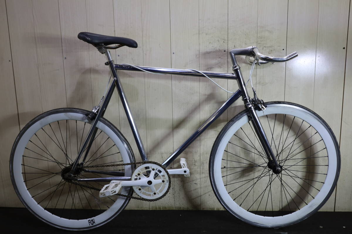 人気良品！FUN 700C SOUPRA クロモリ ガンメタ 700C 610mm ピスト