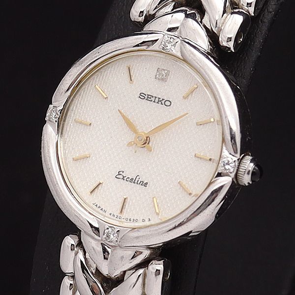 SEIKO セイコー腕時計 稼働品4N20-0360 Exceline電池交換済 SEIKO