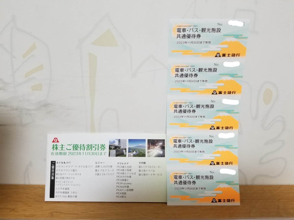 【送料無料】富士急行 富士急ハイランド フリーパス引き換え可能 株主優待券 1セット 