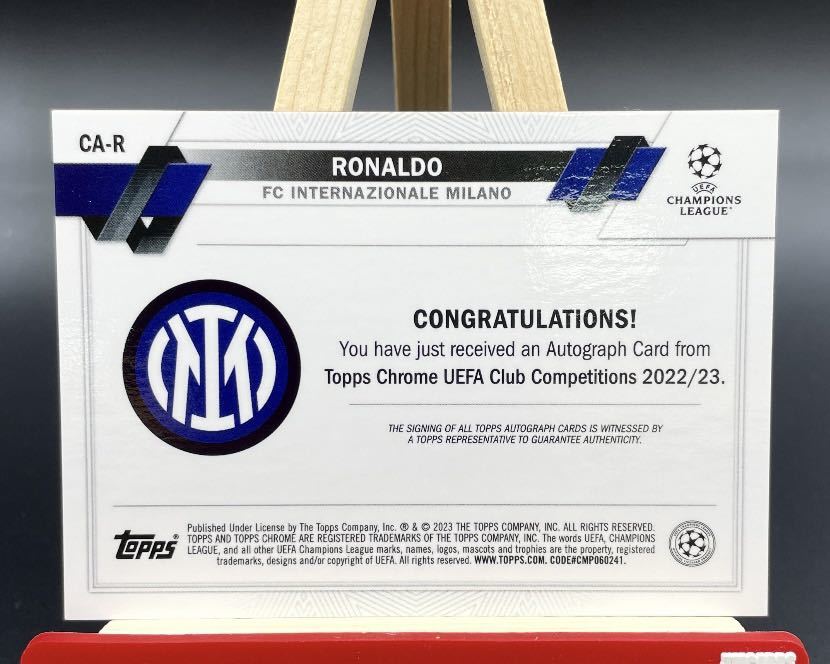 ☆SSP☆ロナウド Ronaldo 2022-23 Topps Chrome UEFA Club Competition