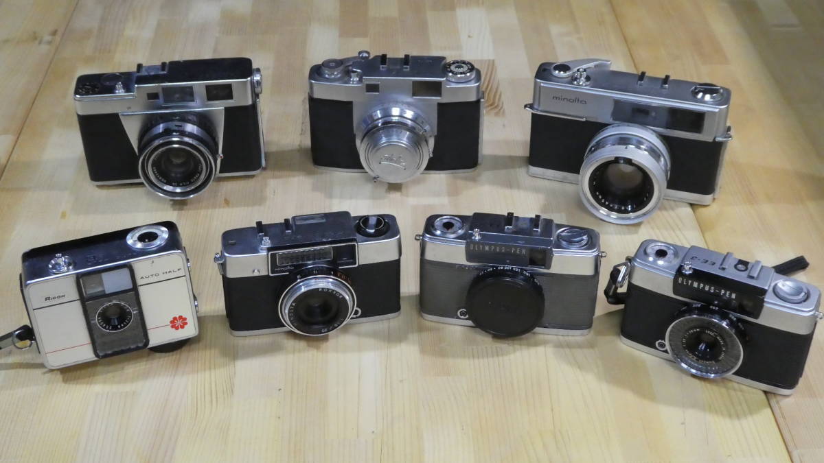 ジャンク 【ジャンク】フィルムカメラ7台セット 中古 デジカメ7台