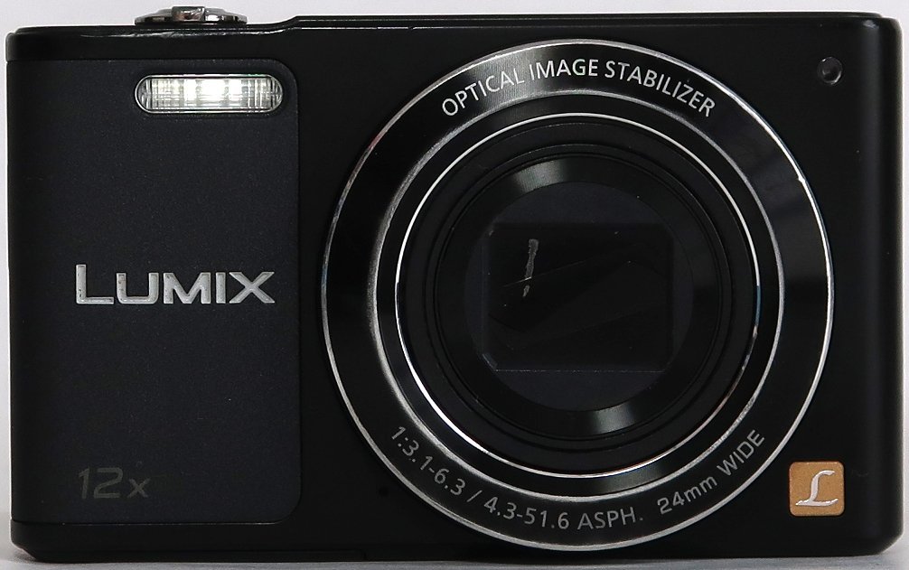 Panasonic， LUMIX， DMC-SZ10， 1600万画素， 光学１２倍ズーム， 広角24mm， ブラック， 中古