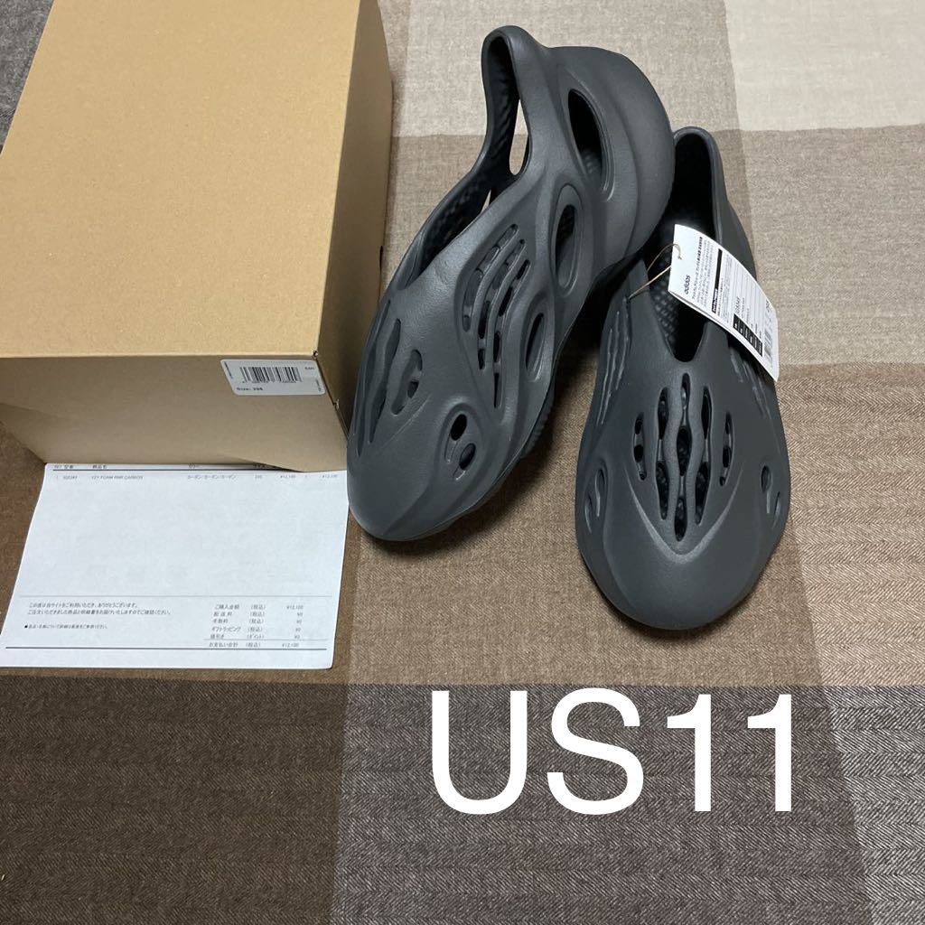 29.5 adidas YEEZY Foam Runner Carbon アディダス イージー フォーム 