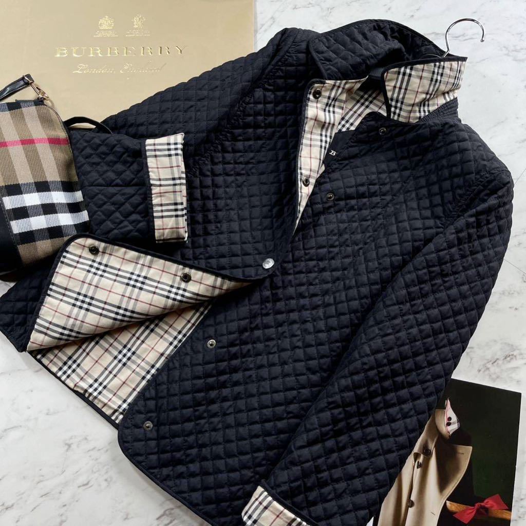 BURBERRY LONDON✨キルティングジャケット裏地ノバチェックL BURBERRY