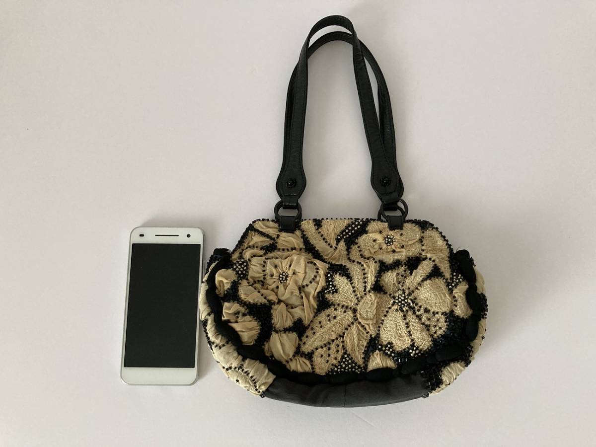 JAMIN PUECH（ジャマンピュエッシュ）ハンドバッグ 美品 シルク