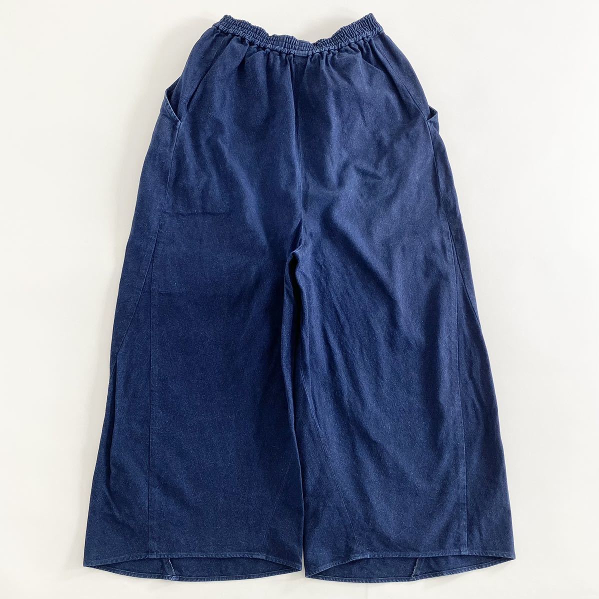 44h22《美品》ka na ta カナタ always denim pant ワイドパンツ 