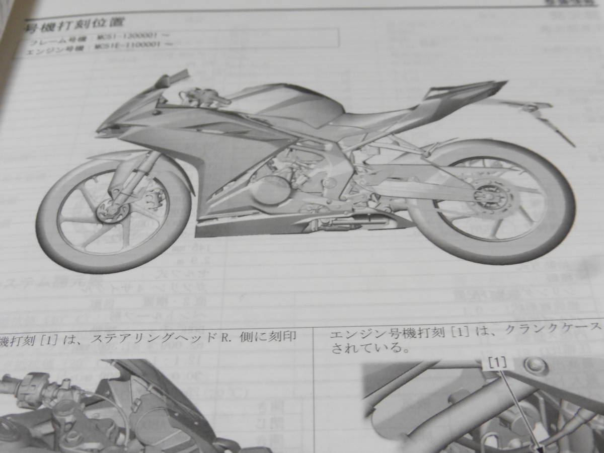 ホンダ CBR250RR mc51 2020-サービスマニュアル サービスマニュアル