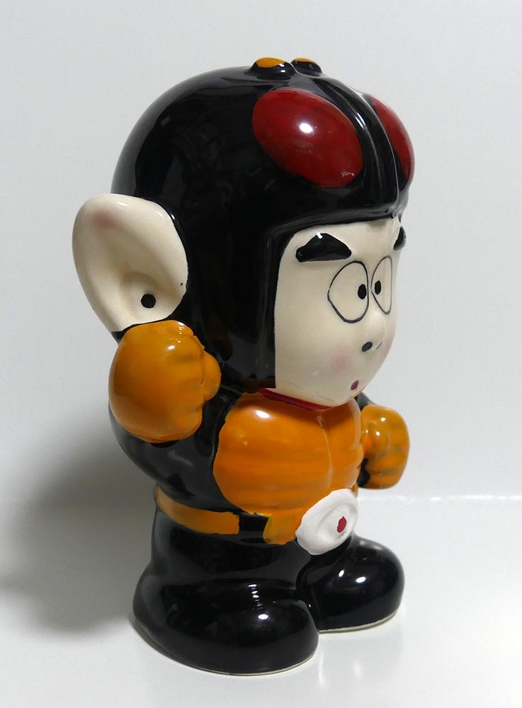 仮面ノリダー「陶器製貯金箱」□木梨憲武/とんねるず/昭和レトロ/正義 