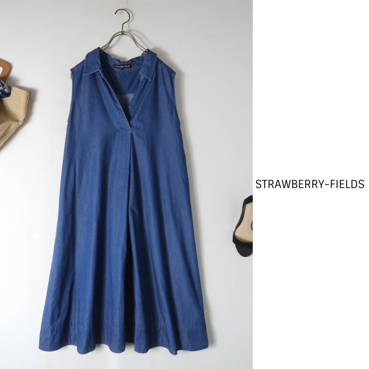 ストロベリーフィールズ STRAWBERRY-FIELDS 洗える インディゴ染め 