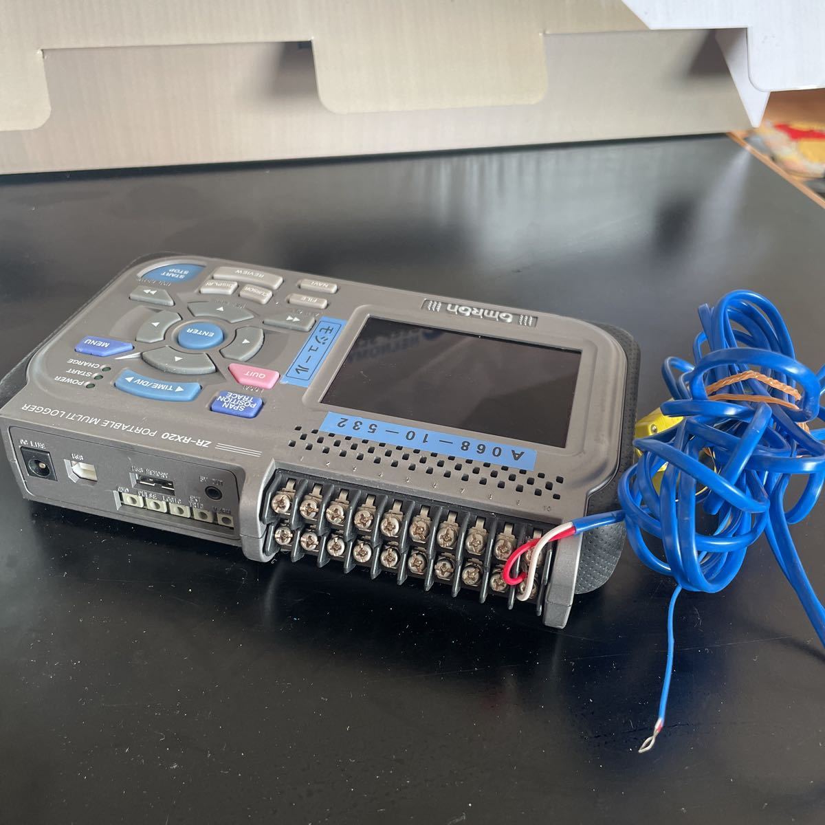 N-16）オムロン ポータブルマルチロガー ZR-RX20 中古動作品 OMRON 