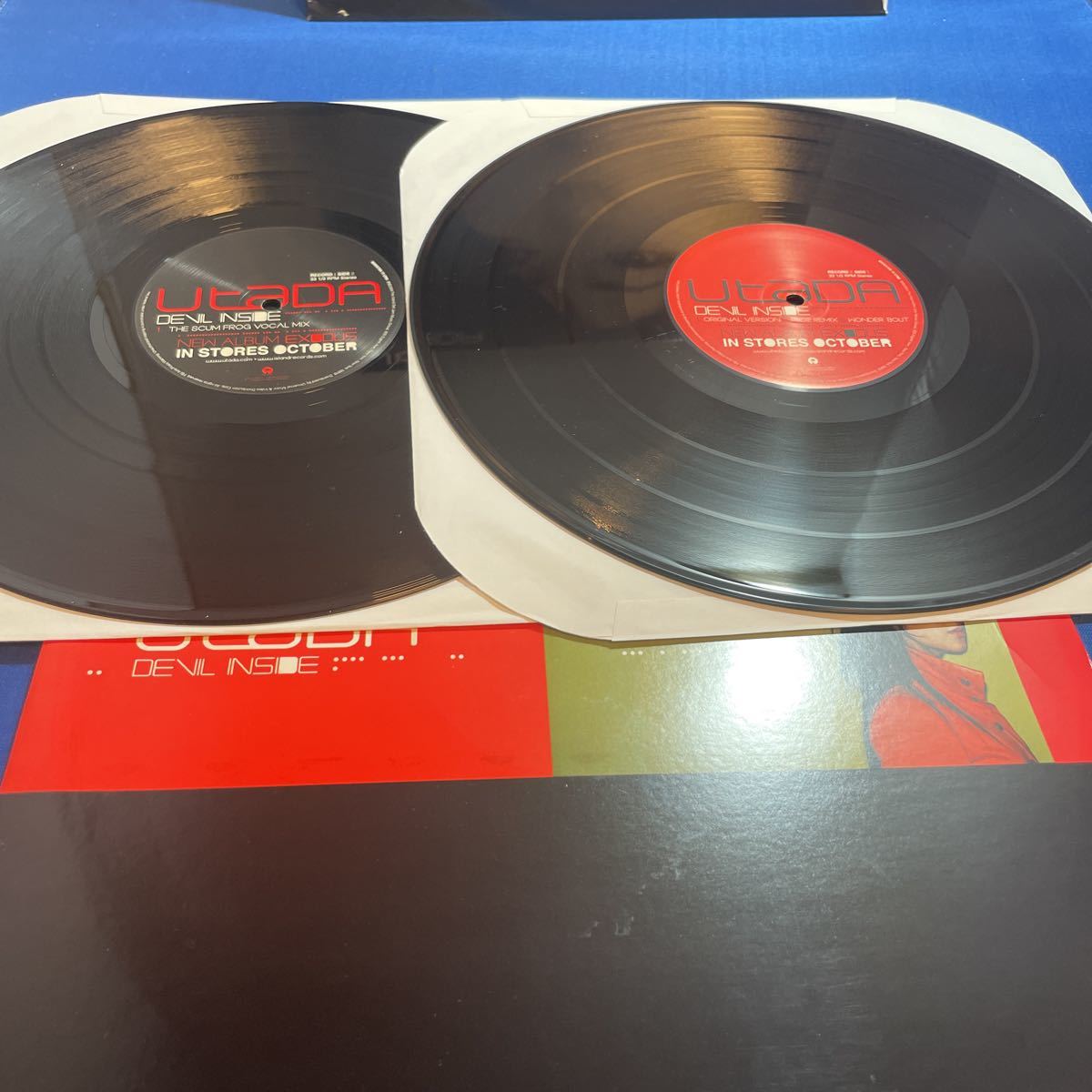 宇多田ヒカル 2枚まとめ売り 2枚組 LP レコード DENIL INSIDE/EXODUS 