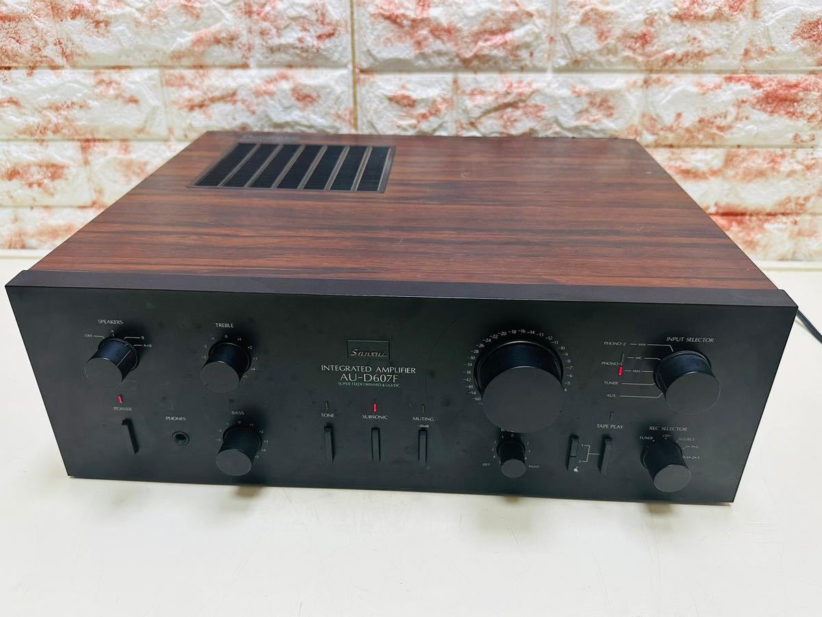 Gb1】 Sansui AU-D607F プリメインアンプ 動作品 現状品 山水