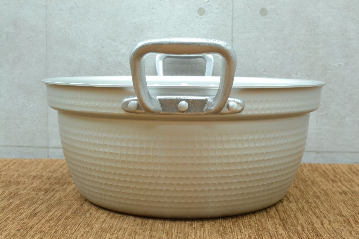 W182□業務用 アルミ製 両手鍋 36cm□外寸 約高さ200