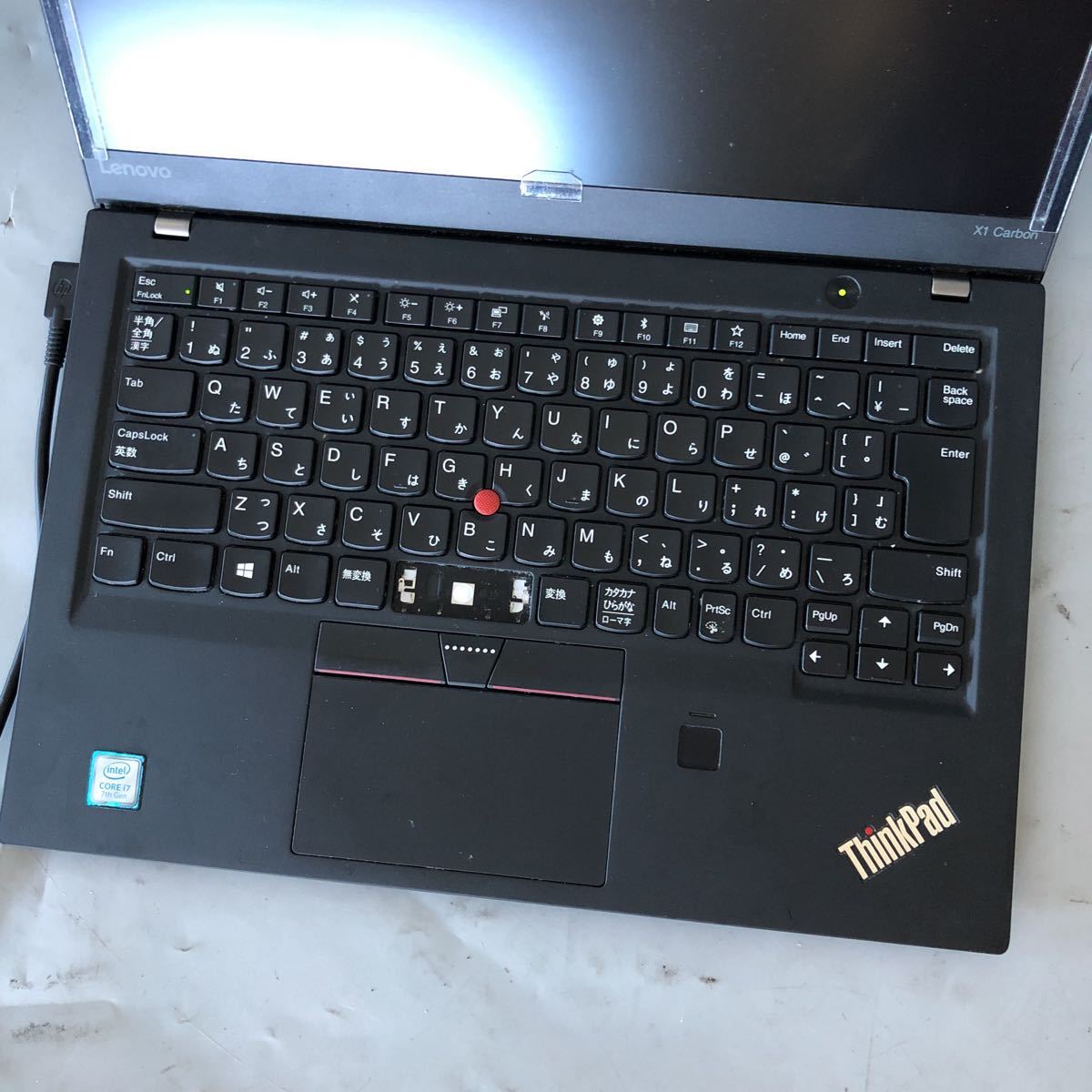 JXJK3680 【ジャンク】Lenovo ThinkPad X1 Carbon /Core i7-7500U 2.70