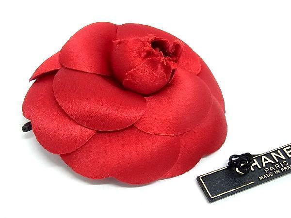 1円 □極美品□ CHANEL シャネル カメリア ピンブローチ ピンバッチ