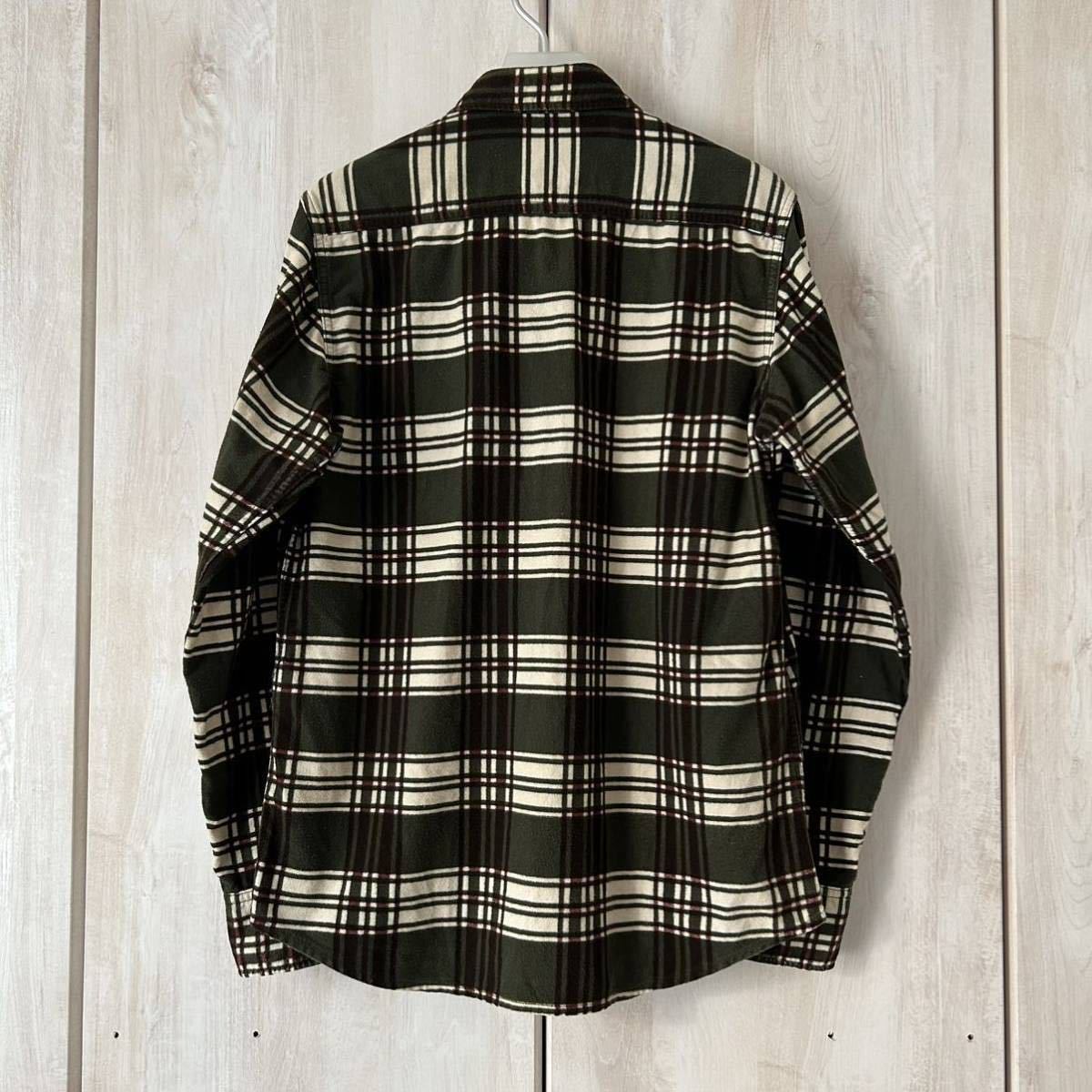 Mountain Research 製品洗い加工 プリントネル チェック シャツ S 