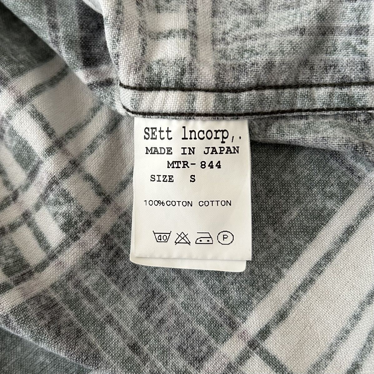 Mountain Research 製品洗い加工 プリントネル チェック シャツ S 
