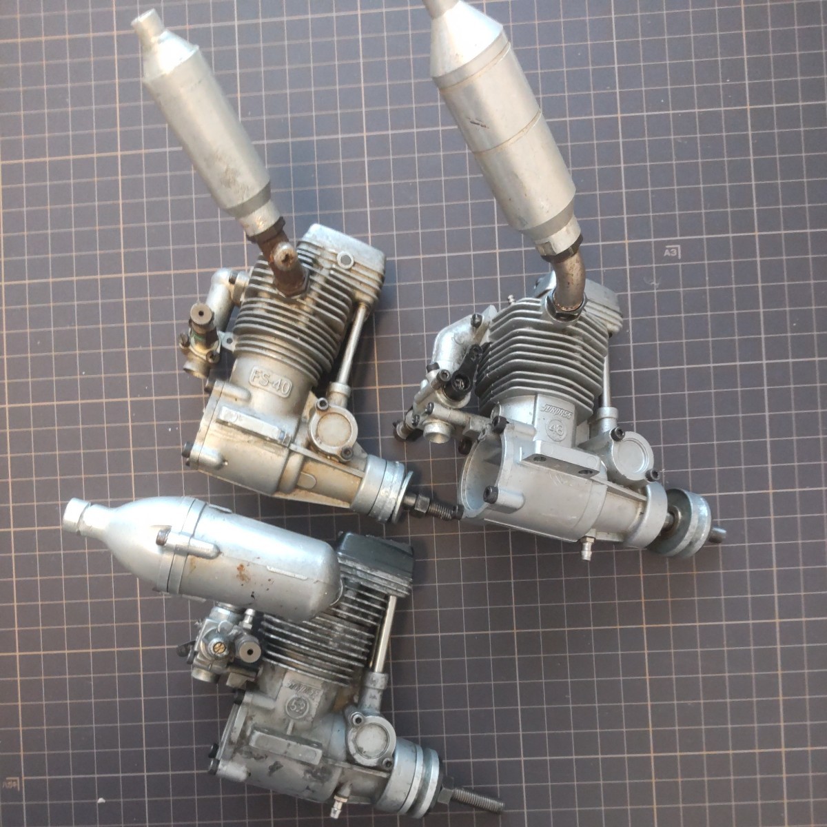 OSエンジン、FS52、FS48、FS40、ジャンク 4サイクルエンジン OS