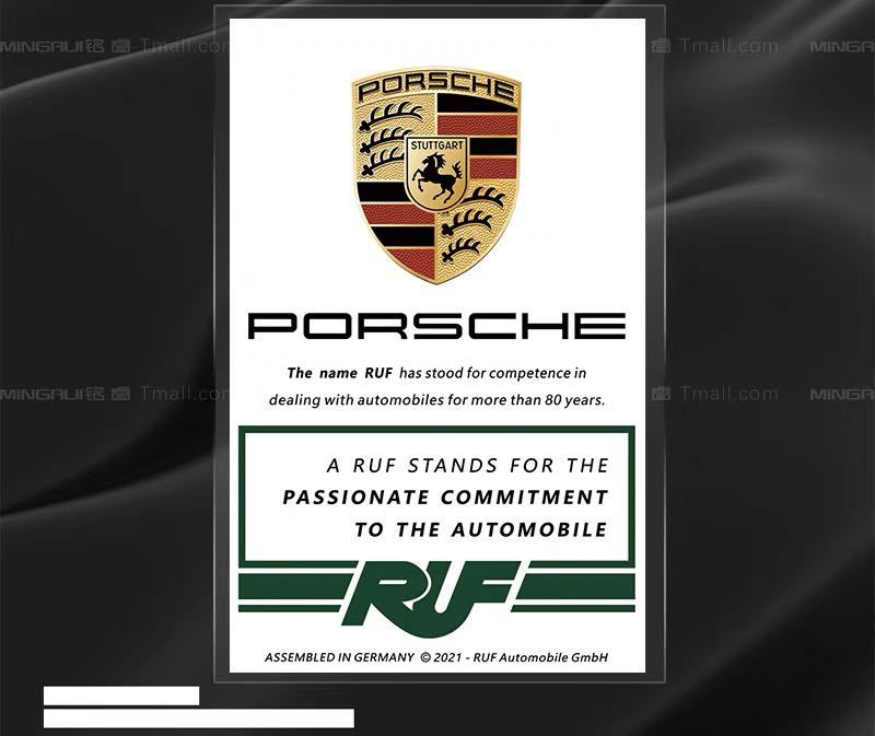 ポルシェ PORSCHE RUF JDM 内張ステッカー 高品質