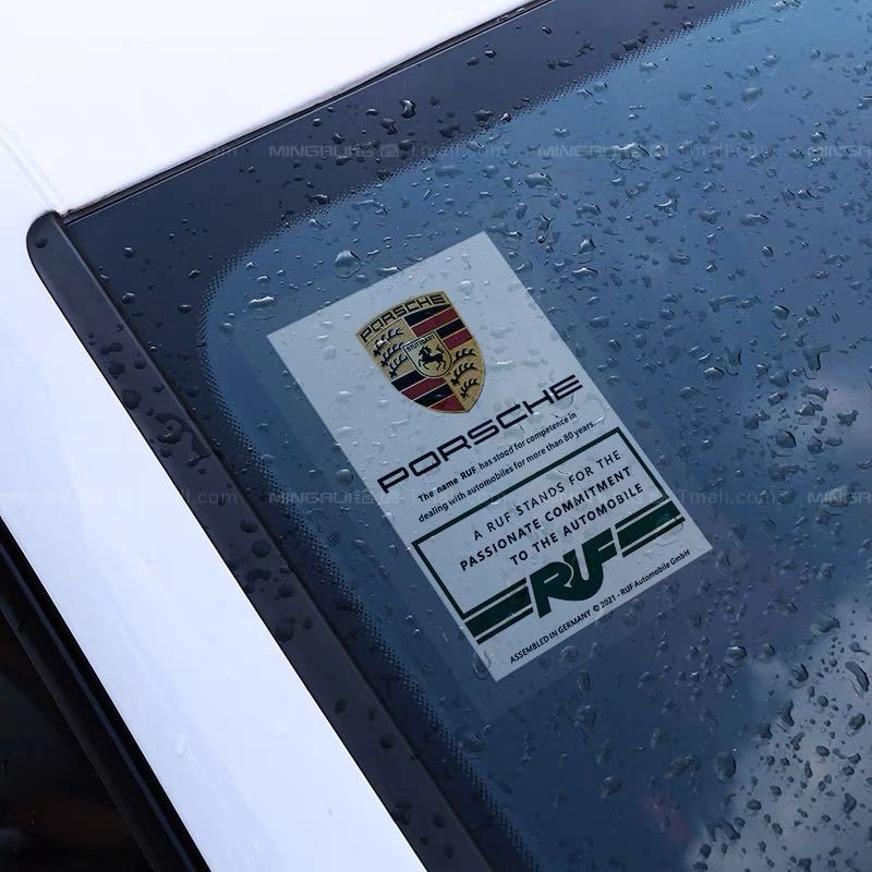 ポルシェ PORSCHE RUF JDM 内張ステッカー 高品質
