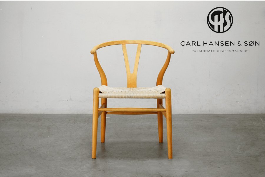 898-4 展示極美品 ハンス・J・ウェグナー Carlhansen & son(カールハンセン＆サン) CH24 Yチェア ビーチ オイル仕上 10万