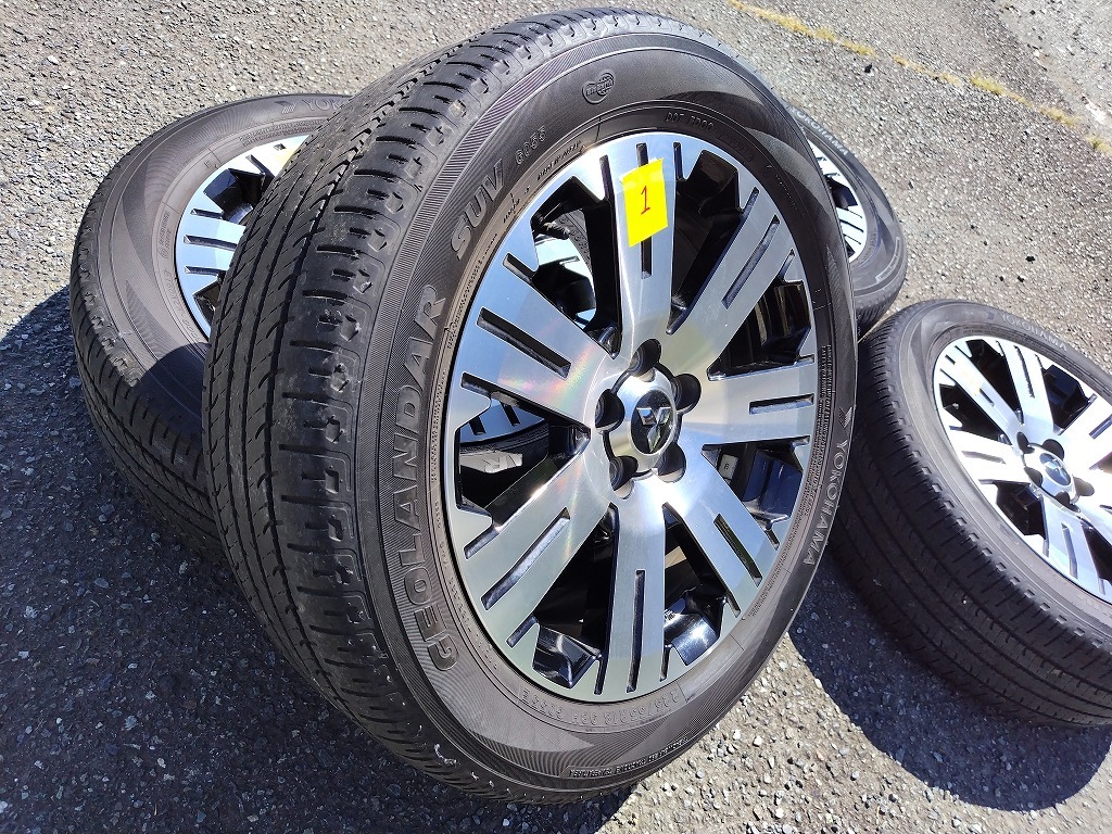 デリカD5 純正 ホイール&タイヤ4本セット☆18×7J +38 114.3