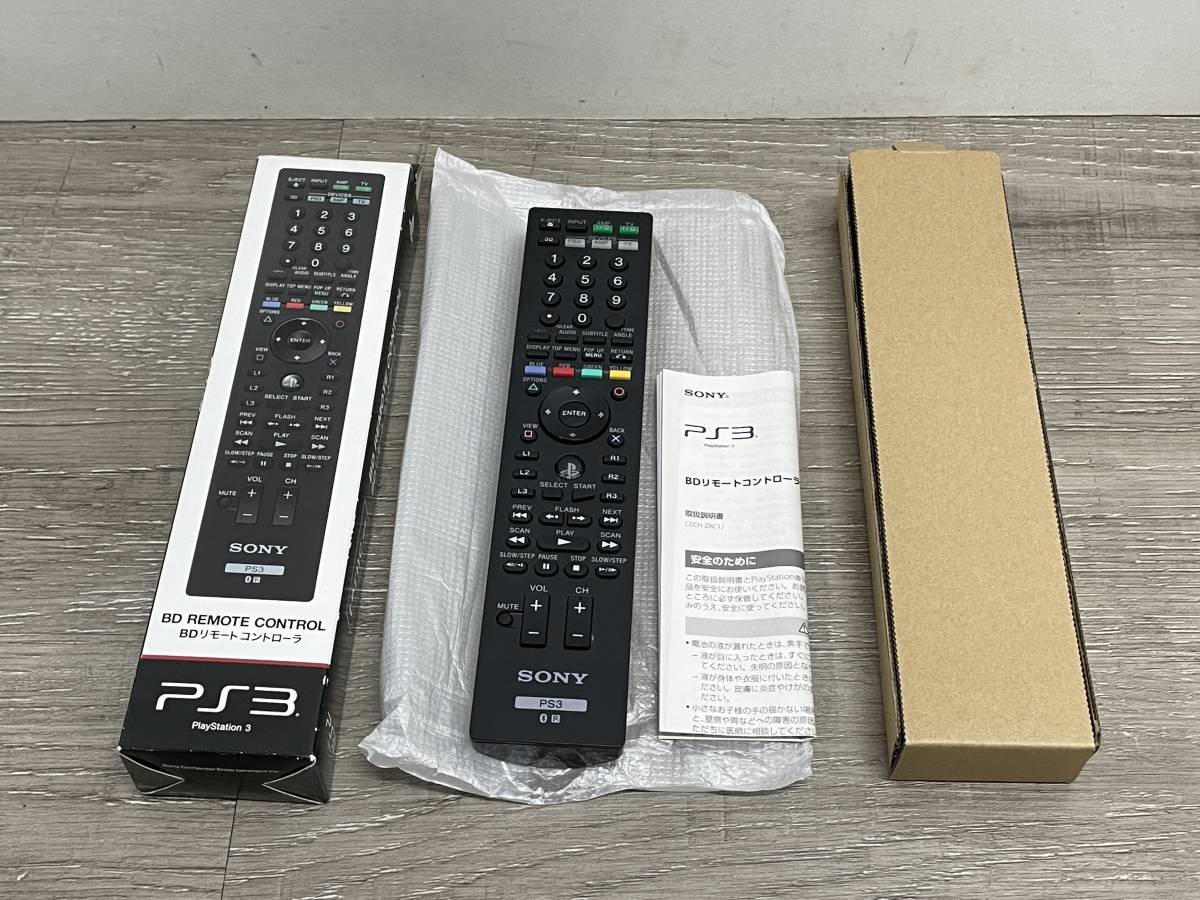 ☆ PS3 ☆ BDリモコン CECH-ZRC1J 通電確認済み プレイステーション 3 