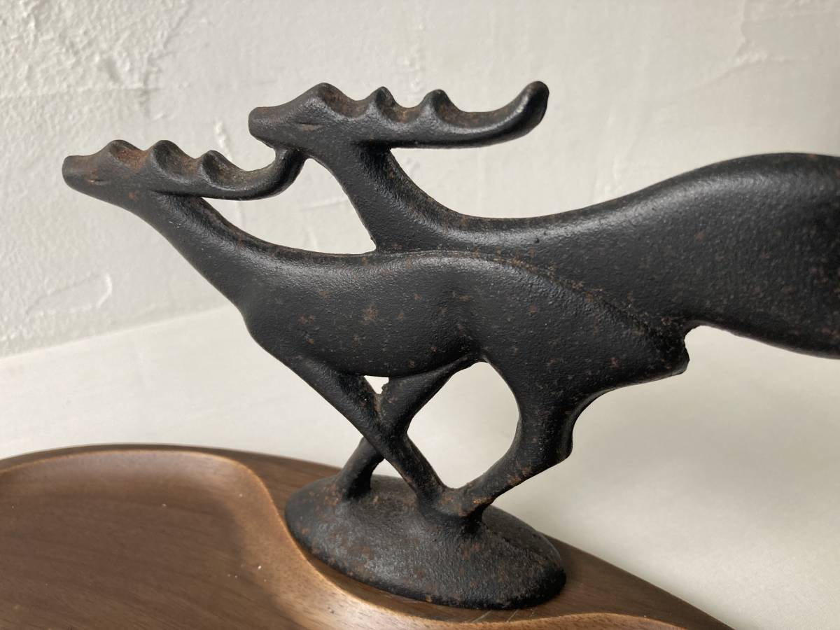 IWACHU 南部鉄器鹿 インテリアトレイビンテージ