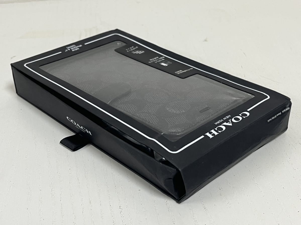8h COACH コーチ iPhone レザーケース 手帳型 iPhone XR/11 6.1インチ