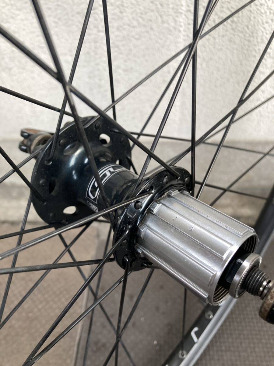 DABOMBリム+HAROハブ 黒スポーク26inch 前後ホイールセット 中古