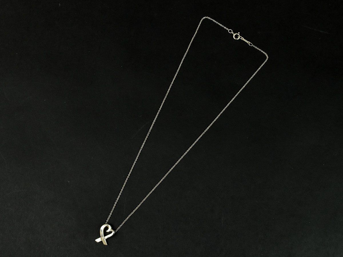 155634□ Tiffany&co ティファニー ラビングハート ネックレス 