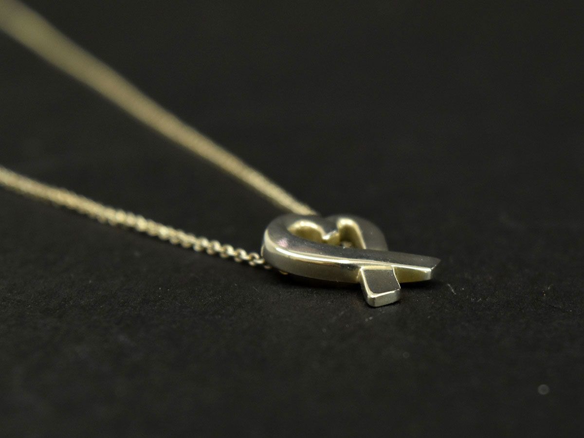 155634□ Tiffany&co ティファニー ラビングハート ネックレス 