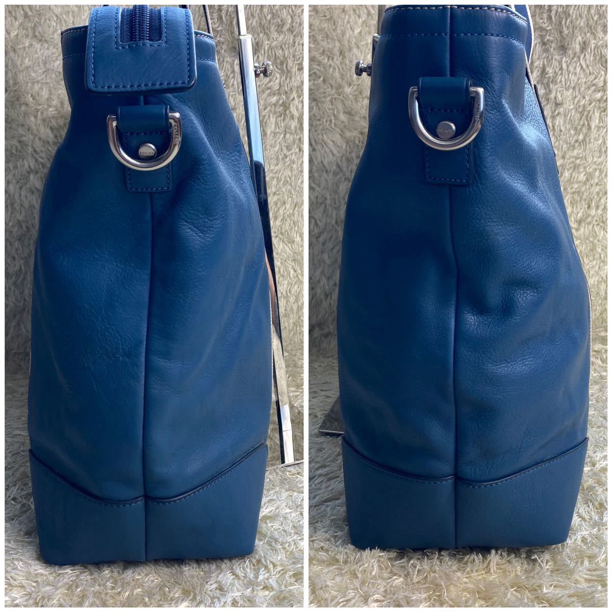 1円【美品 希少色】COACH コーチ トートバッグ ショルダーバッグ 