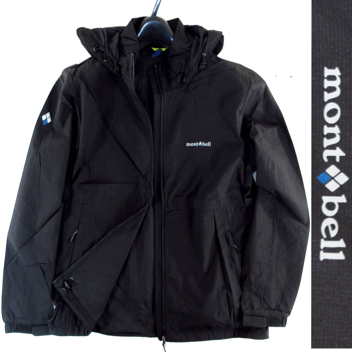 新品◆mont-bell モンベル◆撥水 防風 防汚 超軽量 ピーク トレッキング アウトドア ジャケット US L JPN XL 黒◆SUPER LIGHT◆233ada J659