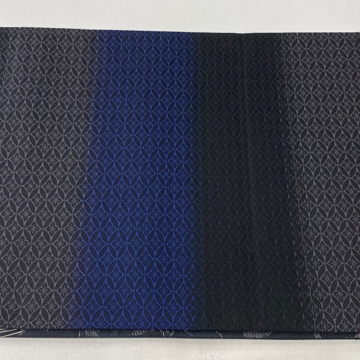 袋帯 美品 名品 葉柄 唐草 金銀彩 銀糸 灰紫 お太鼓柄 正絹 【中古】 袋帯