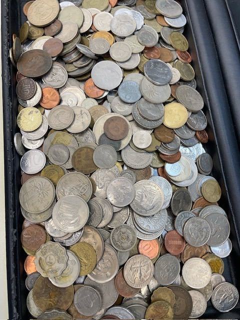 海外古銭　４枚組 外国銭 外国コイン 2600g 硬貨 古銭 コイン 外国 - S①□ まとめ売り