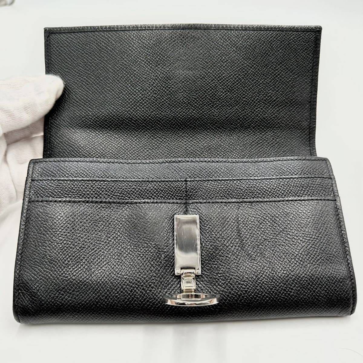 【美品/BVLGARI】ブルガリ長財布サークル金具ロゴクリップ BVLGARI - ブルガリ ビーゼロワン 長財布 レザー サークル ロゴ