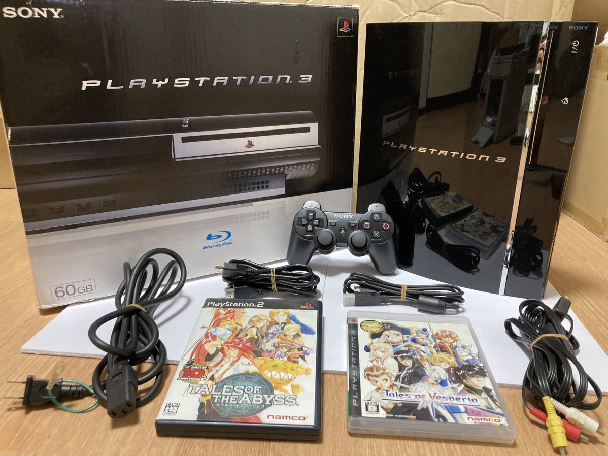 初期型プレイステーション3 CECHA00 PS1 PS2ソフト可能 黒 レトロ(PS3 