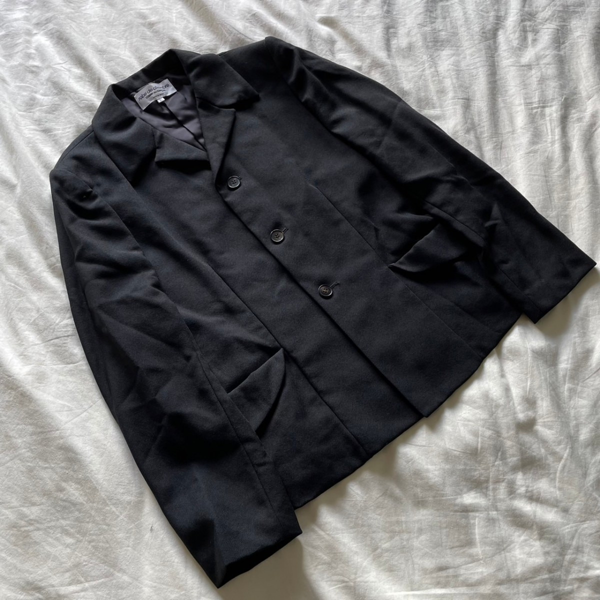 L*i様 コムデギャルソン　テーラードジャケット comme des garons コムデギャルソン テーラードジャケット ブラック L