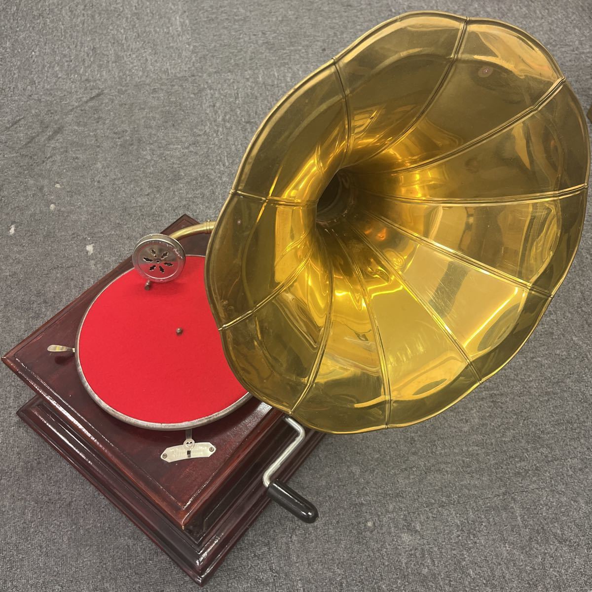 蓄音機 アンティーク レコード プレーヤー gramophone 詳細不明 動作