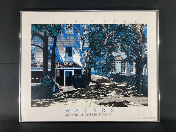 U 鈴木英人 WATERS A1 ポスター　1993年　 額装品 模写□ポスター□鈴木英人・EIZIN SUZUKI□WATERS Memorial Collection