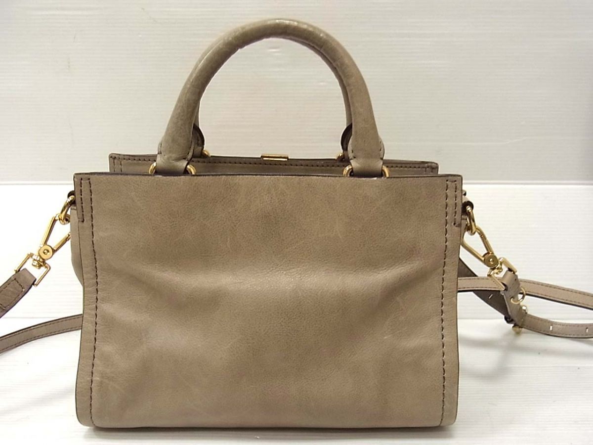 ☆SAZABY サザビー レザーショルダーバッグ レザーハンドバッグ 2WAY 