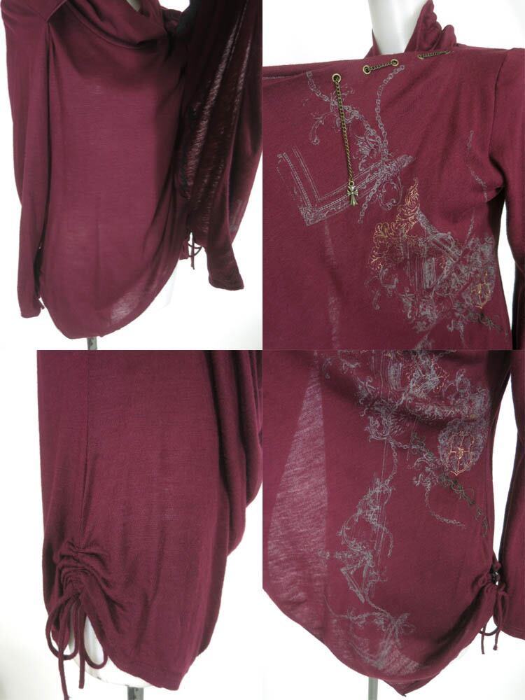 TANG｜RWS Ozz Croce アシンメトリータートルネック長袖ニットプル