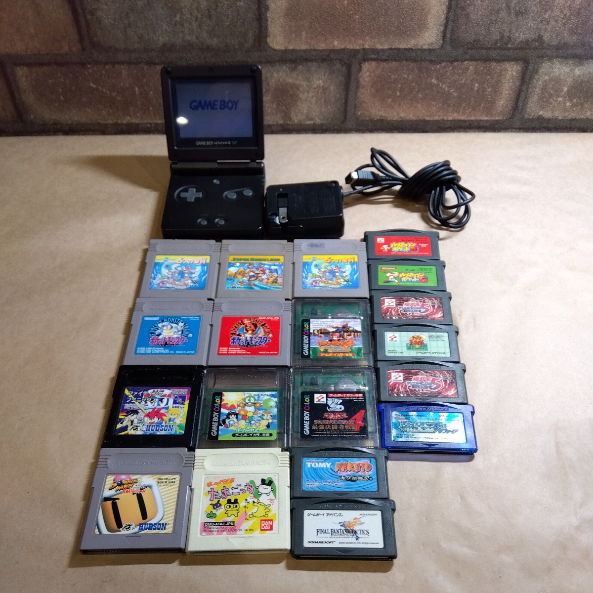 液晶美品 ゲームボーイアドバンスSP オニキスブラック ACアダプター