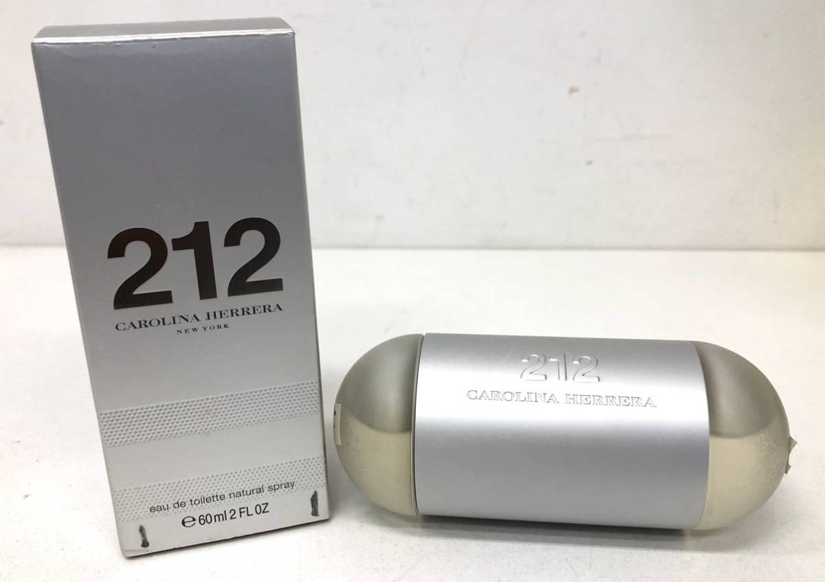 △mh-49 212 CAROLINA HERRERA NYC キャロライナヘレラ オードトワレ 香水 フレグランス スペイン製 60ml 長期保管品 現状品 M268-12 0824