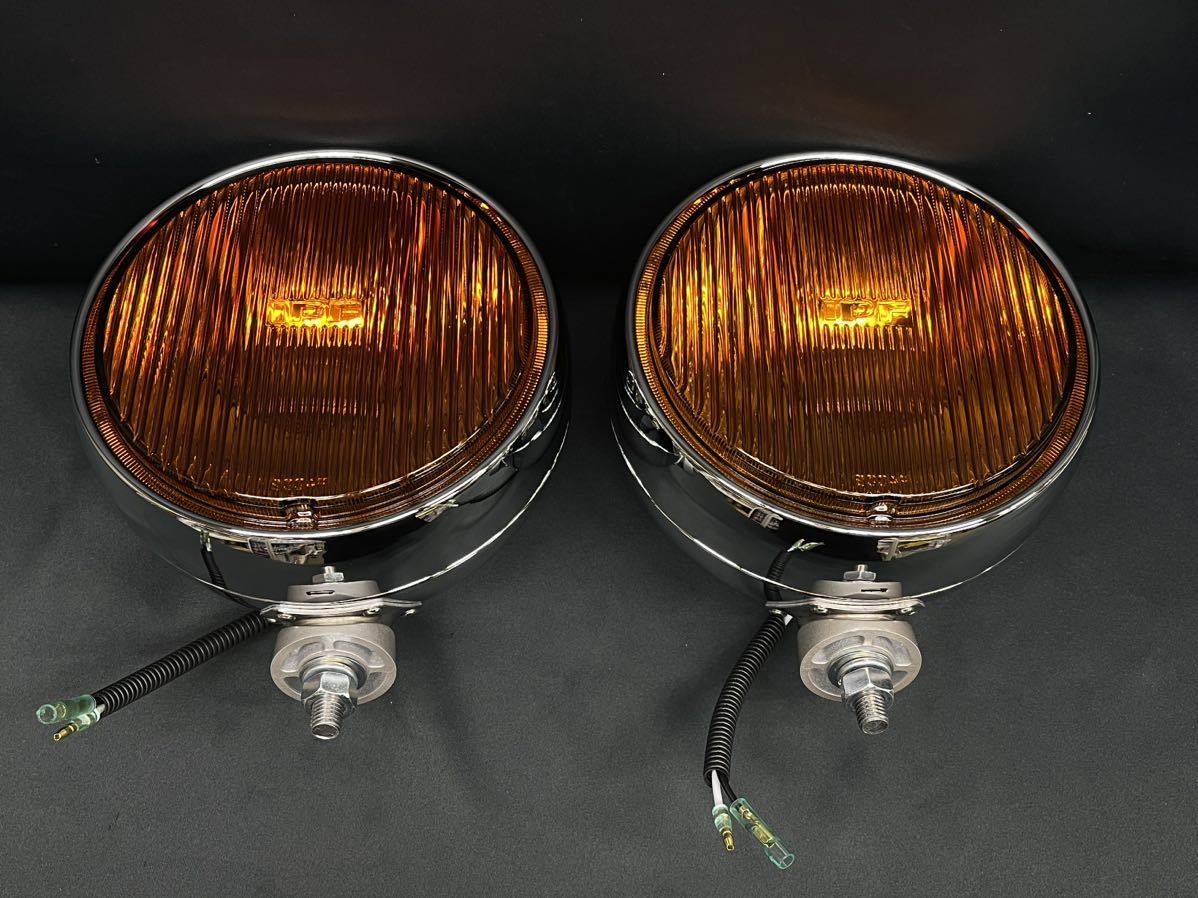 IPF 200φ フォグランプ イエロー メッキ フォグ 2個 レトロ デコトラ