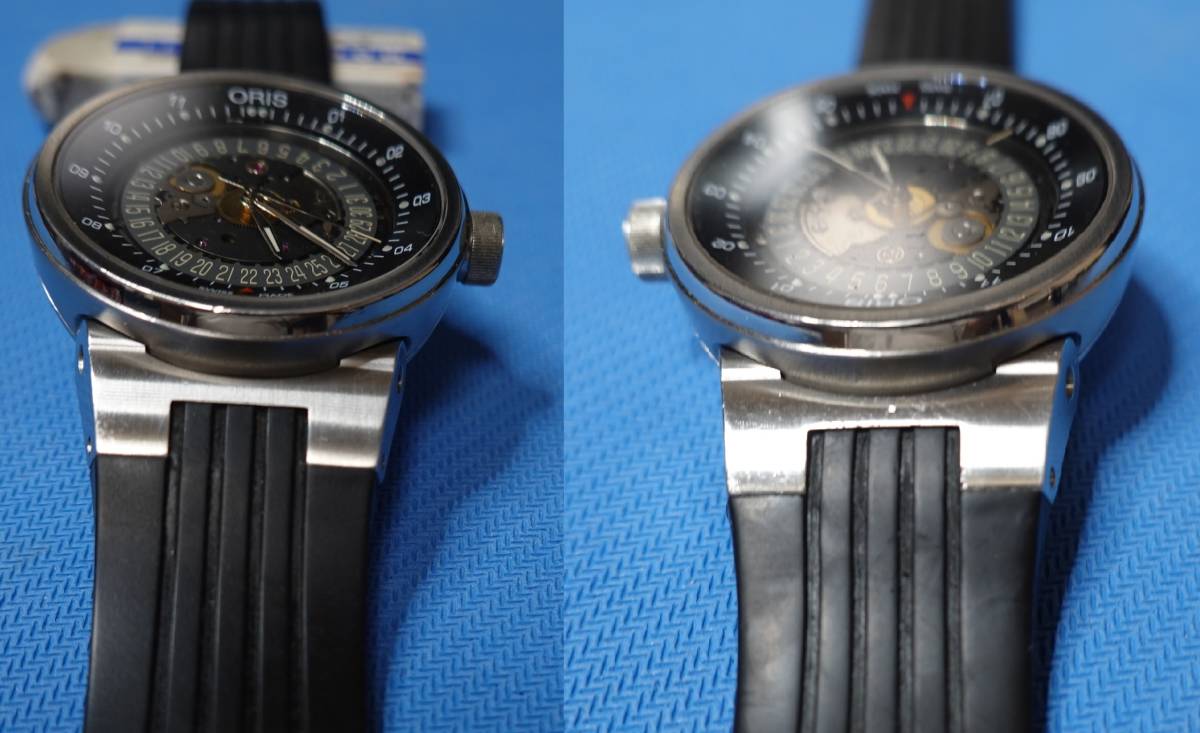 ORIS オリス 7560 ウィリアムズF1 スケルトンエンジン デイト 中古品