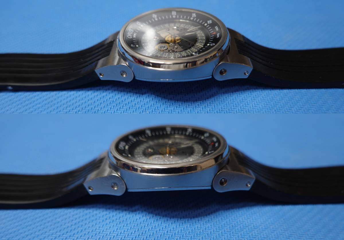 カモ ORIS オリス 7560 ウィリアムズF1 スケルトンエンジン デイト 中古品