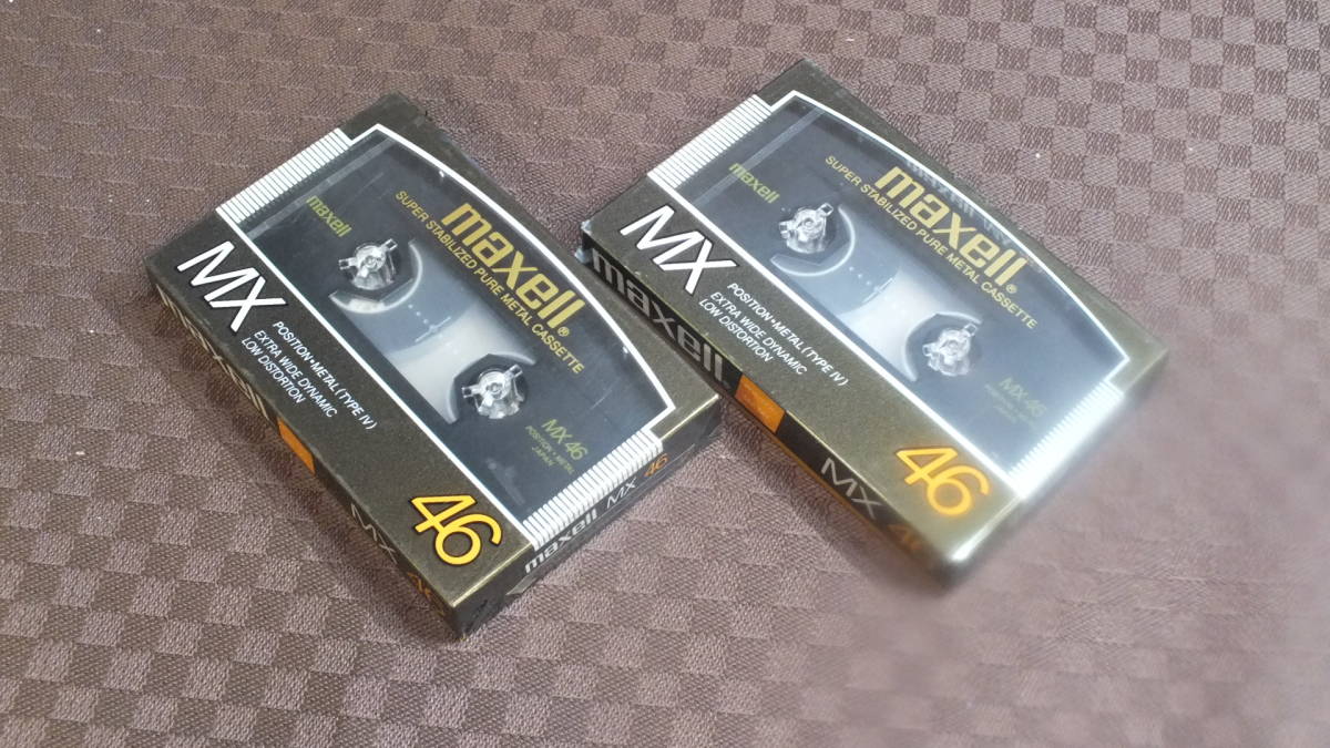 マクセル メタルテープ maxell MX 46分 未使用 シュリンク破れ有り
